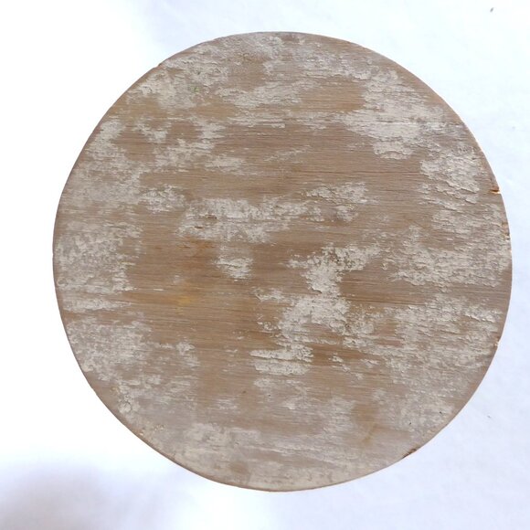 NEW 8” RUSTIC FARMHOUSE COUNTRY WOOD METAL CAKE STAND PEDESTAL TABLE RISER - Picture 9 of 9